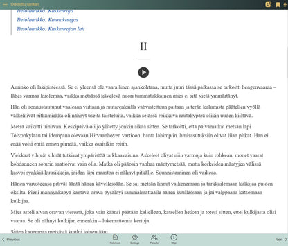 Yö värjää metsän